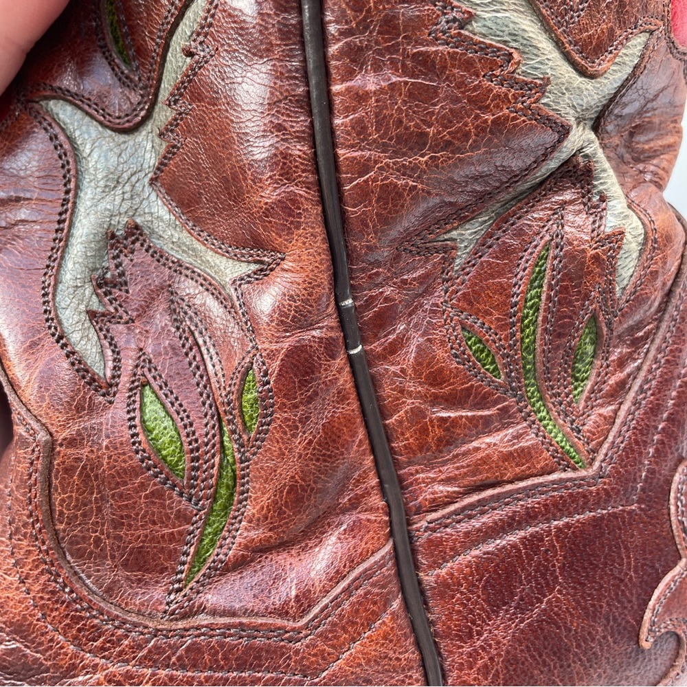 Dreamy Dan Post Floral Bluebird Embroidered Western Boots - Picture 11 of 11